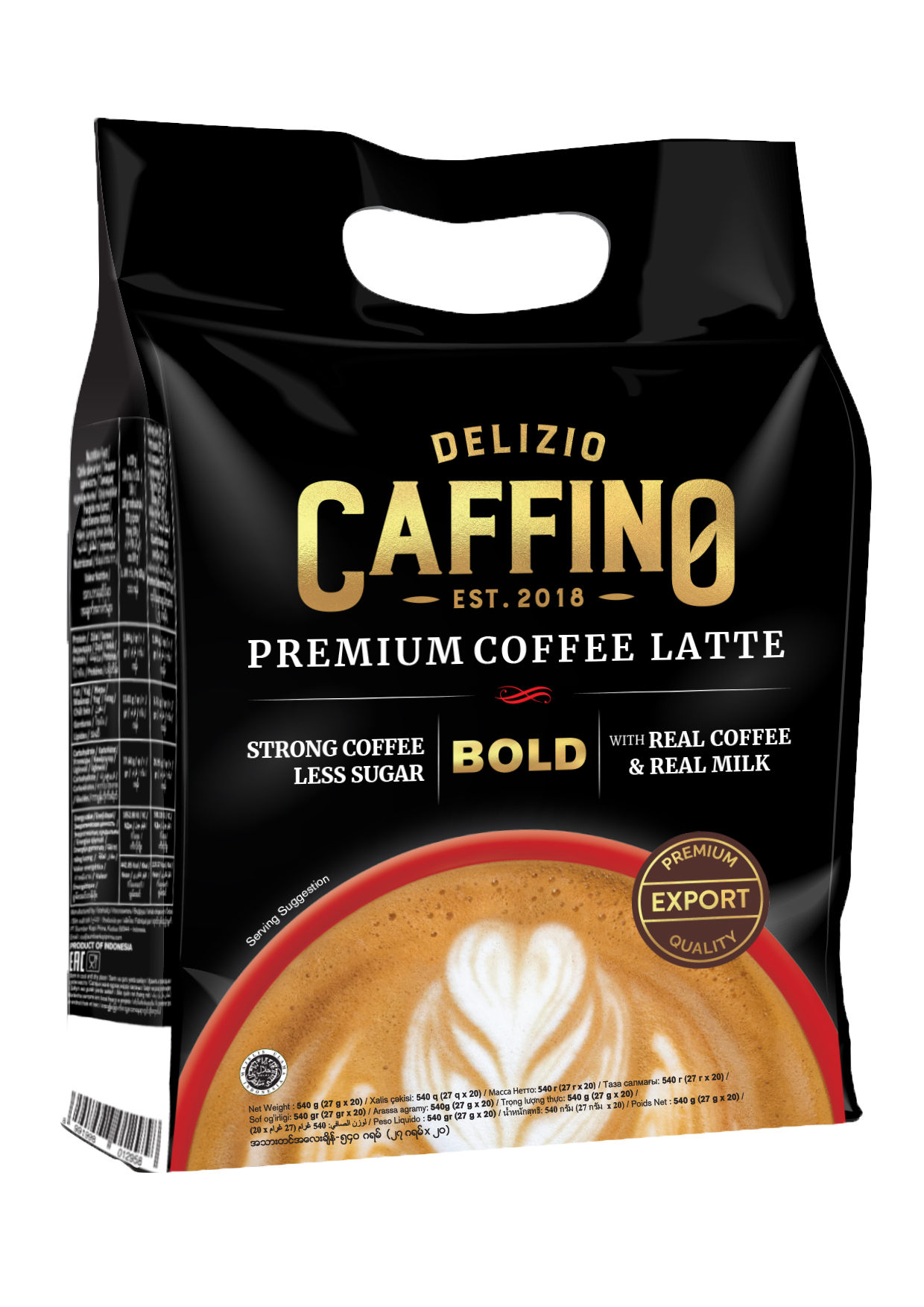 Кофе Латте 540г; Bold Premium Coffee Latte 540g; Кофейный латте «Жирный Премиум» 540г